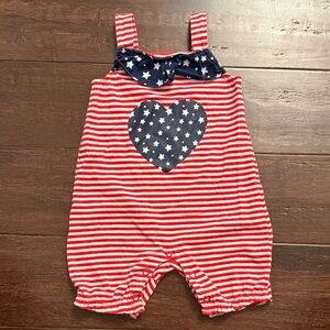 Starry Stripes Kids Romper